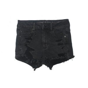 American Eagle Extra High Rise Black Festival Shorts Size 14